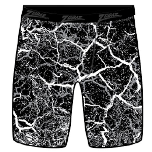 LONG BOXER BRIEF BLACK/GRAY/WHITE MARBLE
