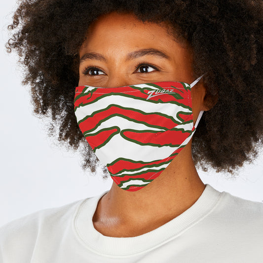 2 PACK ADULT SIZE GREEN-RED ZEBRA MASK